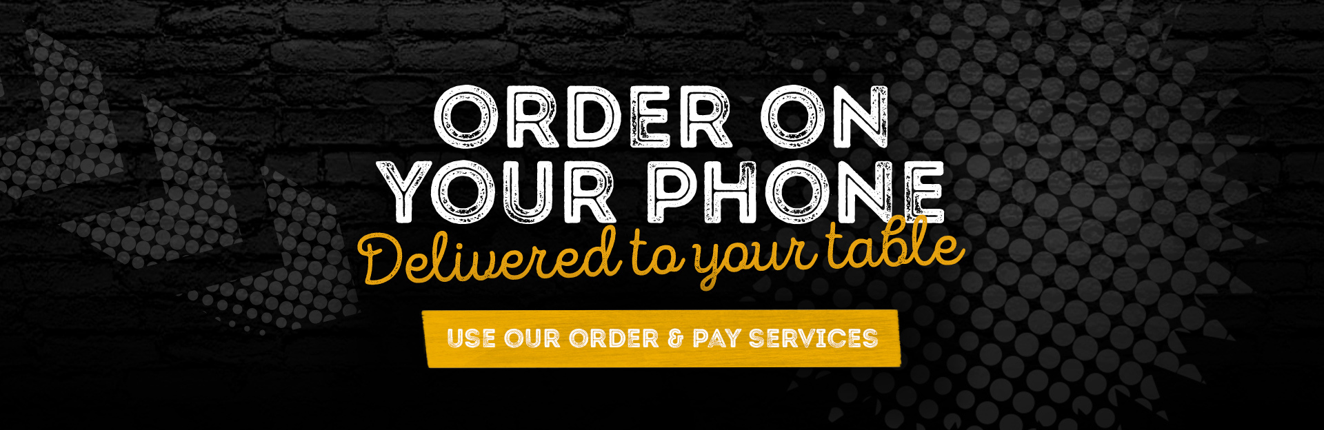 Order at table at Bungalows & Bears hero