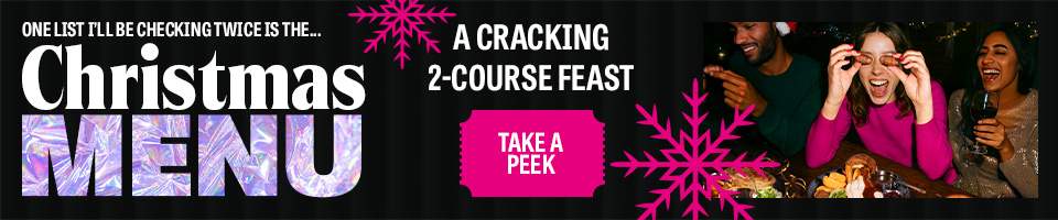 Festive menu at Bungalows & Bears